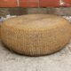 Vintage 1970s braided rope coffee table