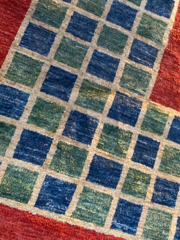 Tapis contemporain design, Gabbeh persan 225x256 cm