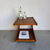Vintage Danish bar trolley in teak