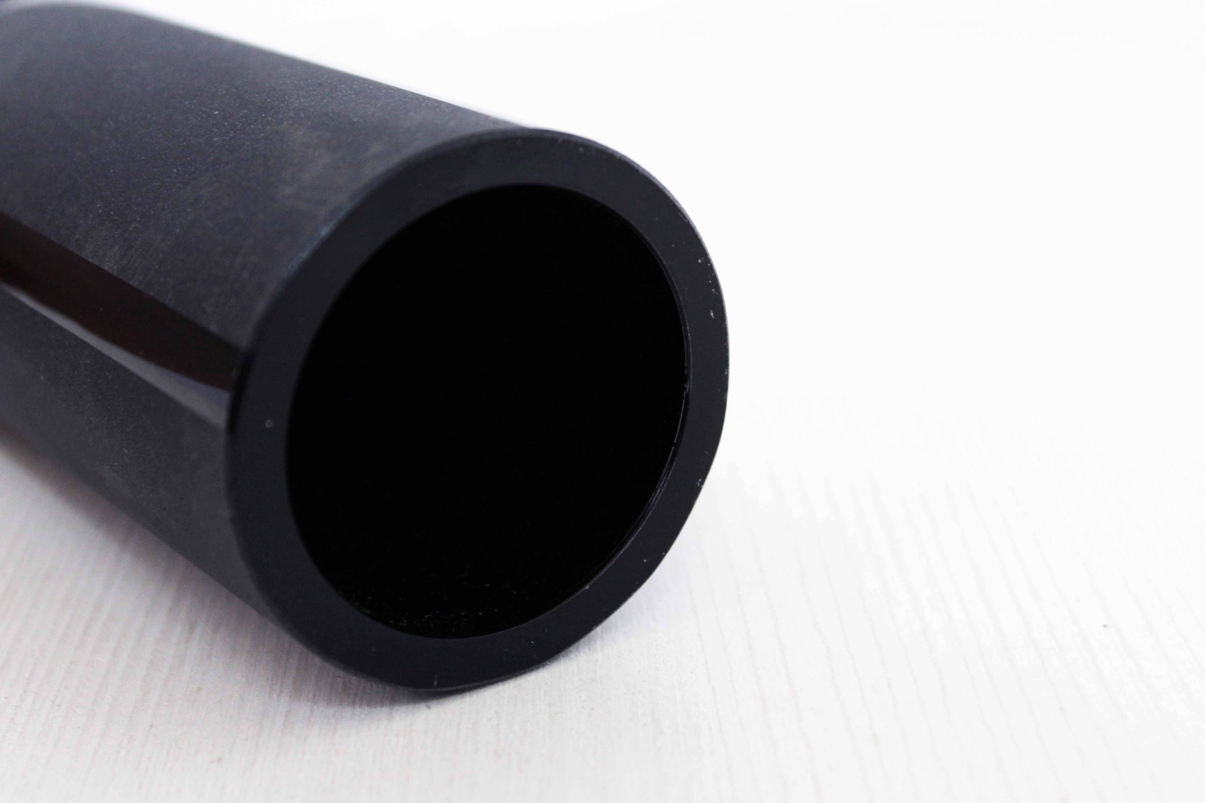 Frosted black Murano glass vase