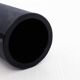 Frosted black Murano glass vase
