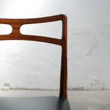 Series of 4 vintage Scandinavian rosewood chairs by Johannes Andersen for Chr. Linneberg