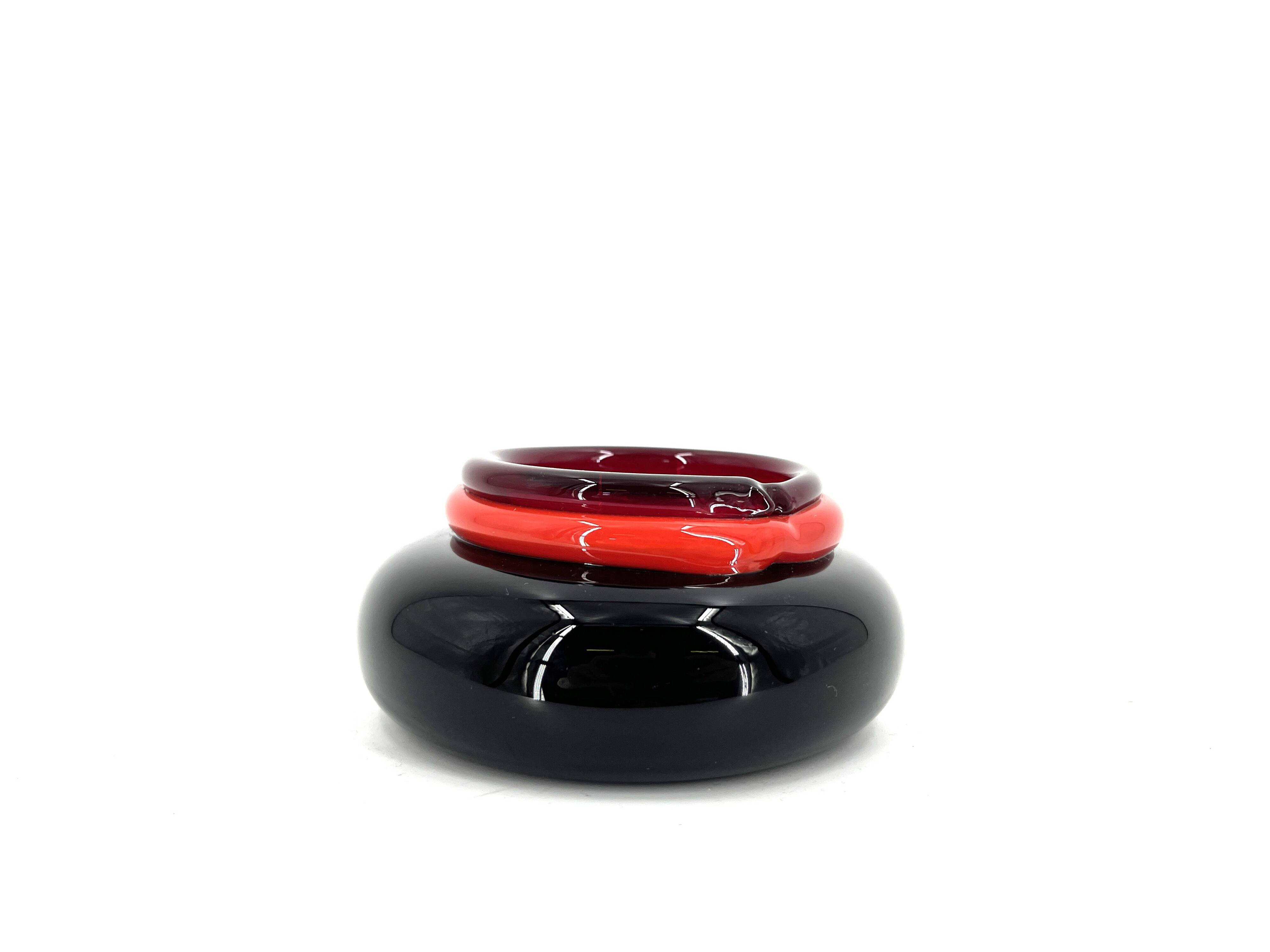 Vide poche or ashtray by Ettore Sottsass for Venini, 1990s
