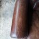 Fauteuil chesterfield à oreille cuir