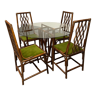 Table et chaises en rotin
