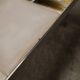 Ceramic coffee table and brushed steel Roche Bobois design Gregorieff 70s, 108x47cm