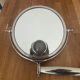 Miroir orientable éclairant vintage, Brot, France art deco