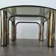 Chrome design coffee table and smoked glass space age vintage 1960