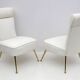 Paire de petits fauteuils Gigi Radice Mid-century Modern Boucle par Minotti 50