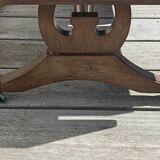 Elegant vintage coffee table, Regency style, in mahogany finish.