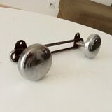 Vintage chrome wall coat rack from the 60s/70s