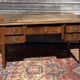 Bureau plat en acajou de style Louis XVI XIX eme siècle