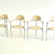 Set of yellow Marilyn Stiletto dining chairs Arrben Italy