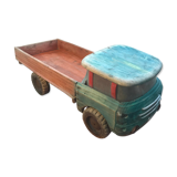 Ancien jouet camion benne bois jeu vintage