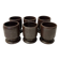Set of 6 stoneware cups or glasses