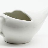 Saucier en céramique blanche