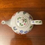 Teapot with floral decoration, 1000ml, integrated strainer