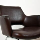 6 fauteuils en skaï