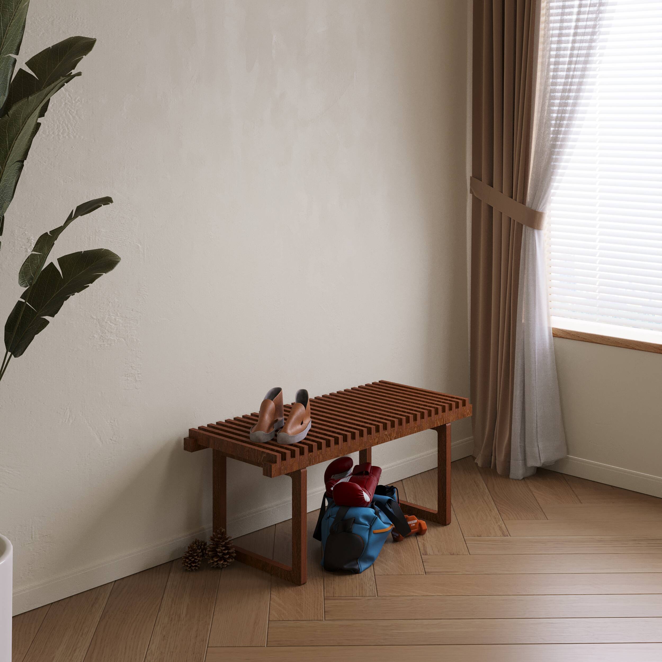 Handmade Contemporary Wood Benches