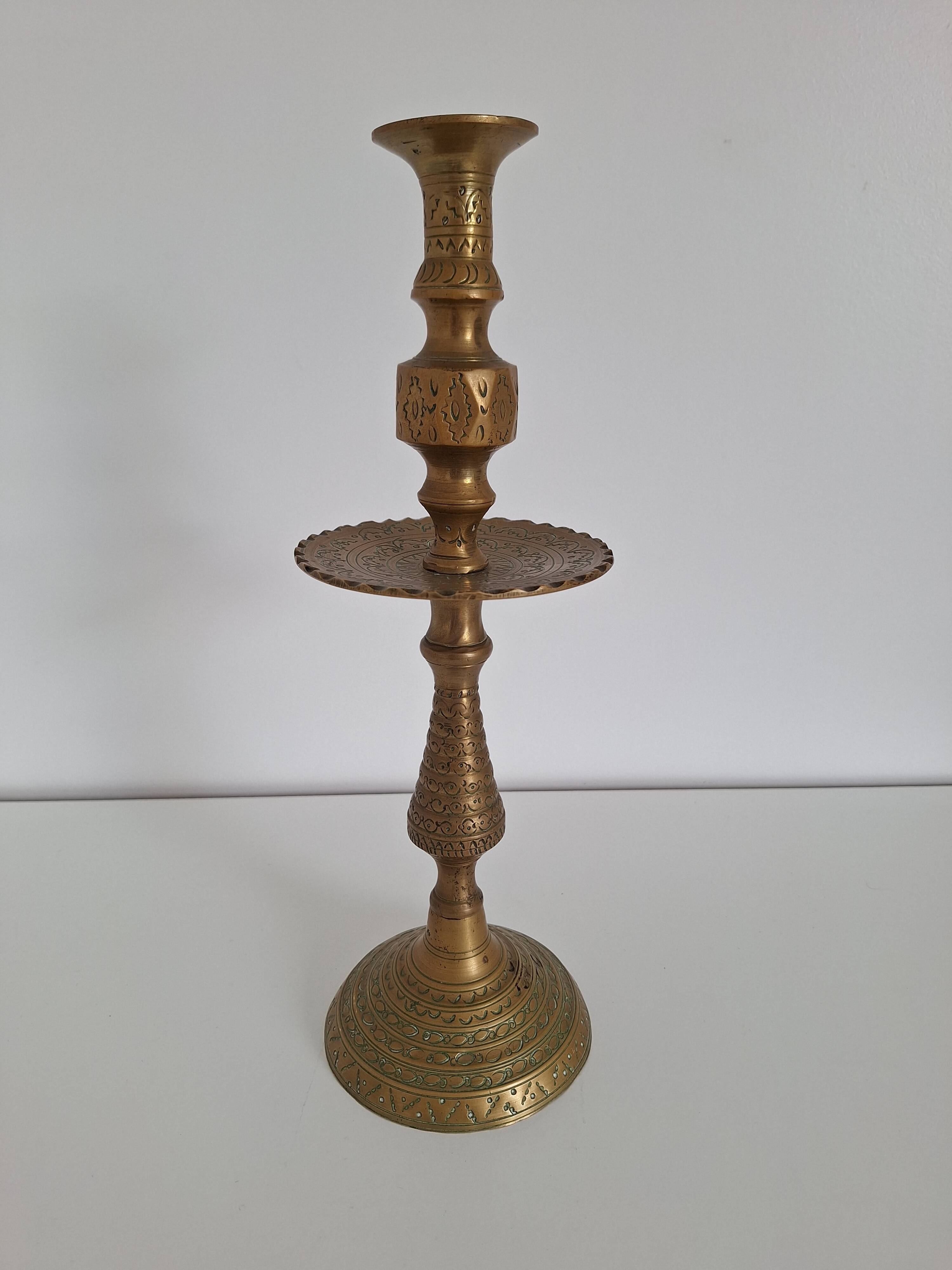 Vintage brass candle holder