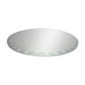 Ancien miroir rond, à poser, art déco, biseauté, années 40 50