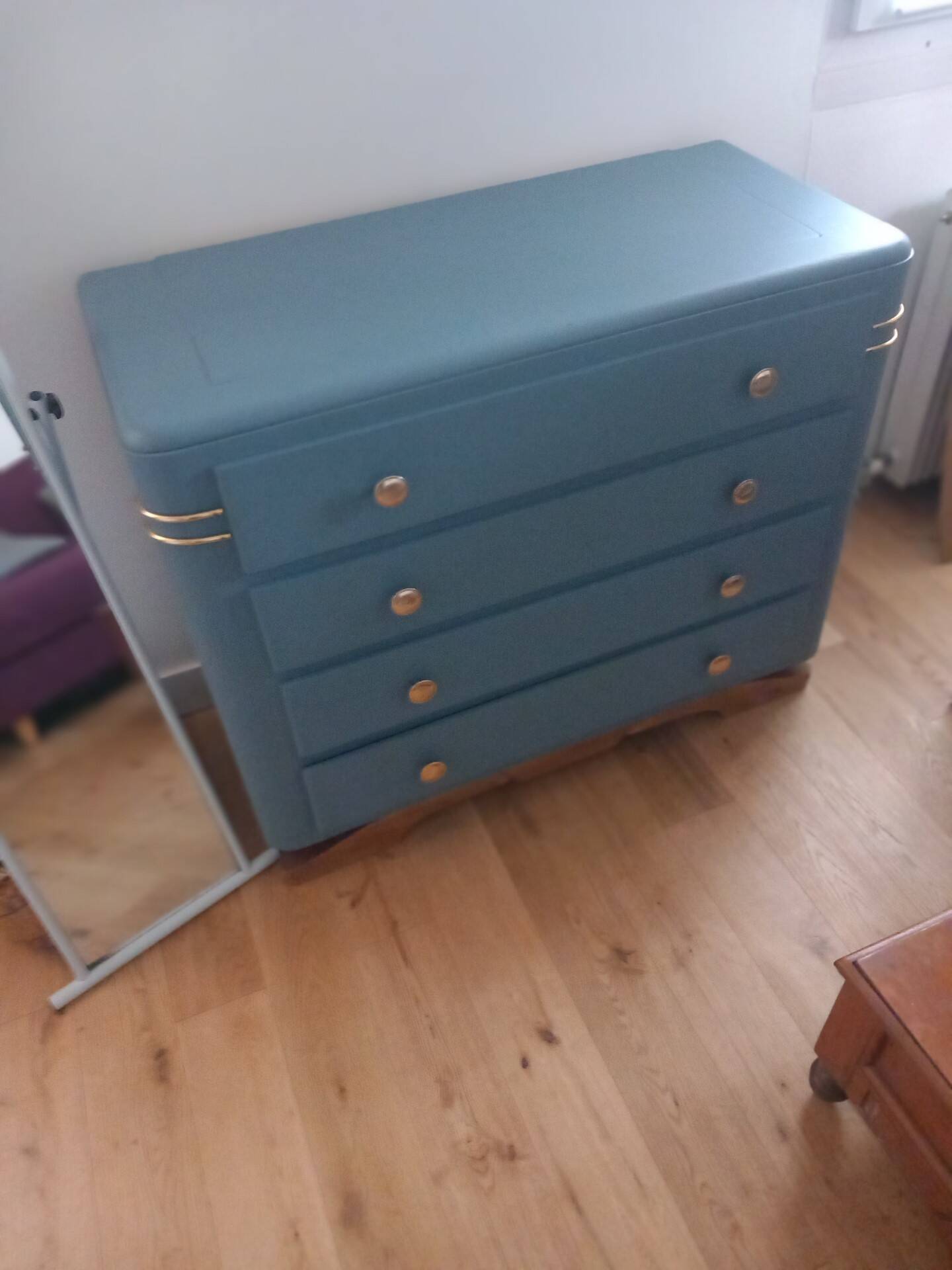 Chest of drawers restyled art deco storage unit
