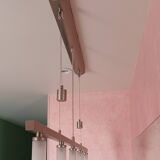 Barette chandelier with adjustable height