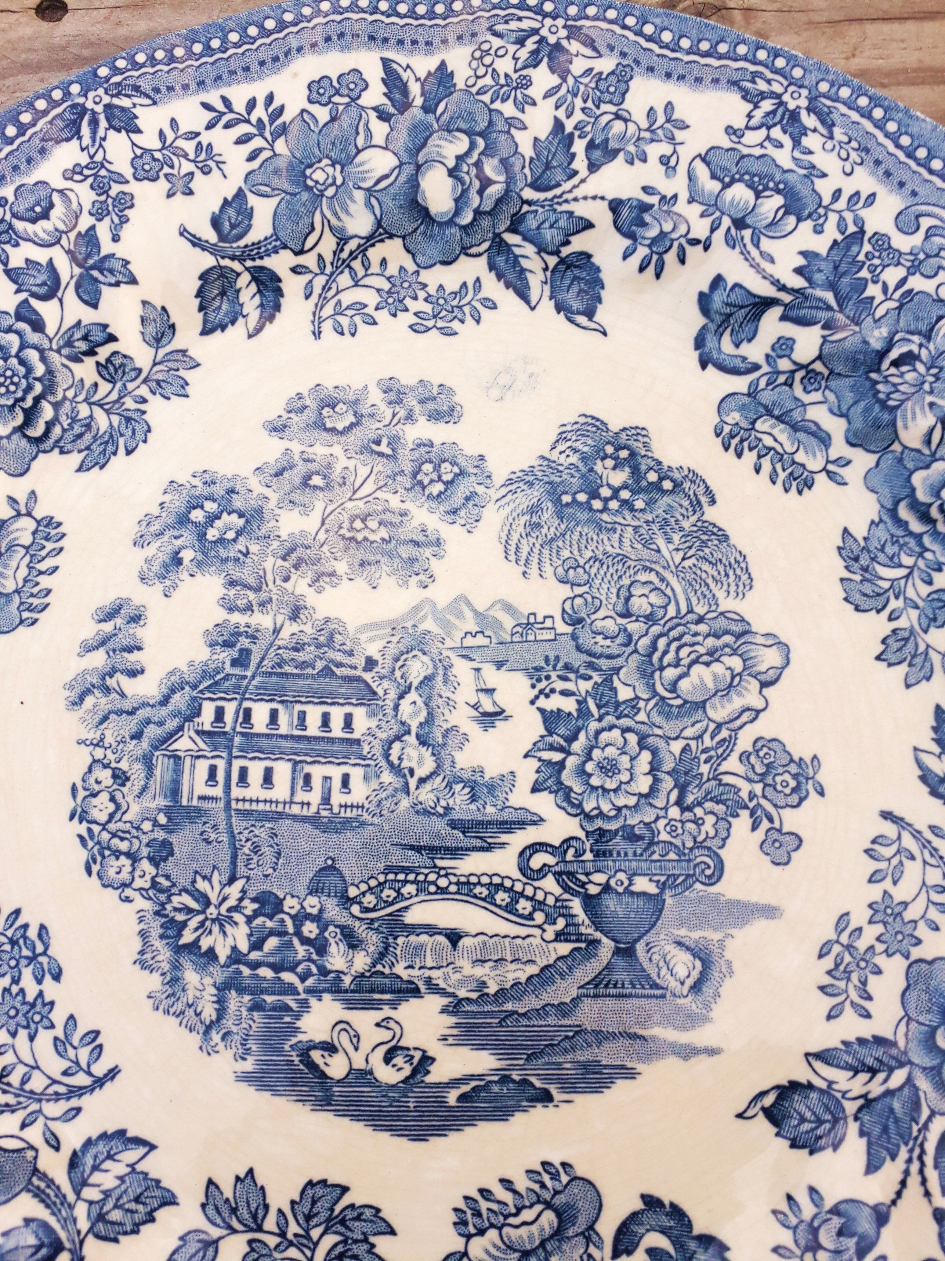 Assiette porcelaine anglaise vintage - myott - 1982