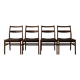 Ensemble de 4 chaises de salle à manger en teck ‘Minett’ de Yngve Ekström pour Troeds, Suède, 1960.