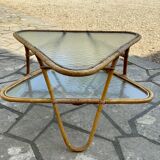 Vintage triangular coffee table