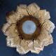 Applique fleur Masca en métal doré