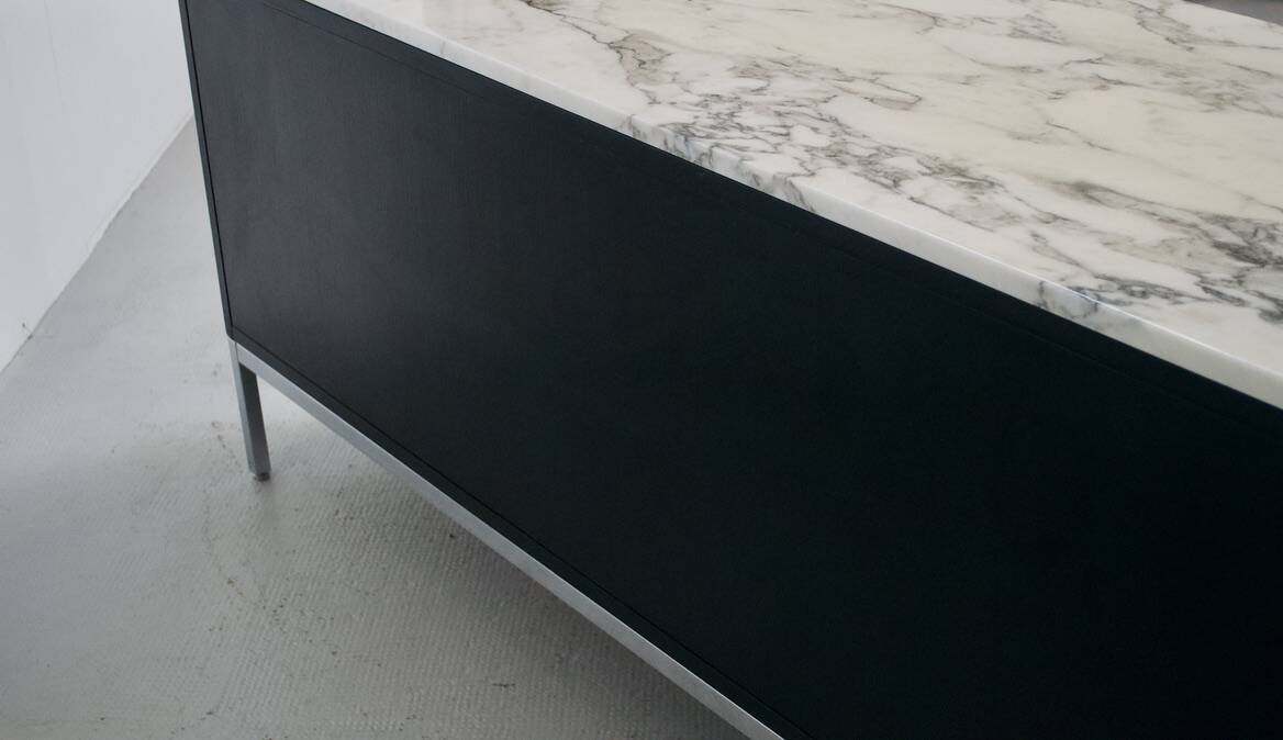 BLACK OAK AND FLORENCE MARBLE SIDEBOARD KNOLL 2000 KNOLL INTERNATIONAL PUBLISHER