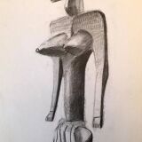 Dessin Statuette Africaine