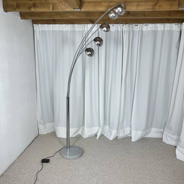 Lampadaire arc avec pied en arbre et 5 feux Agemob style MCM