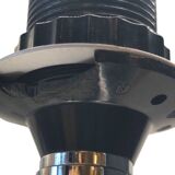 Vintage Modernist Table Lamp Base – Cork and Chrome Design — 1970s