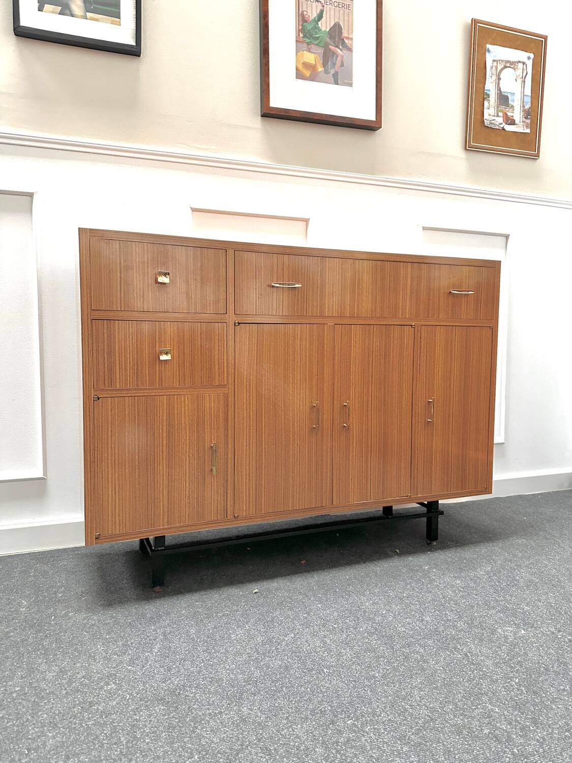 Wood effect formica sideboard