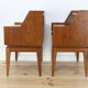 Pair of bedside tables or wooden nightstand, mid century, Scandinavian