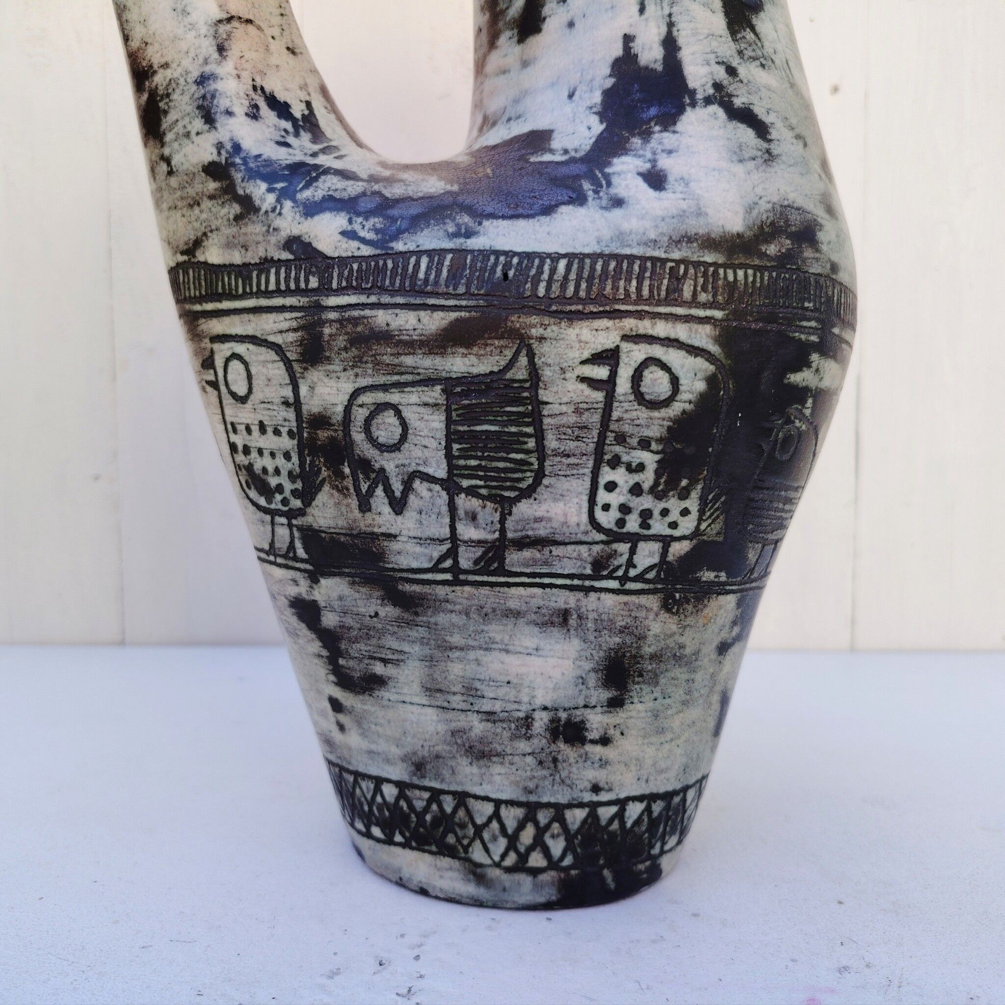 Large zoomorphic vase, ceramic by Jacques Blin