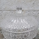 Pressed molded glass bowl