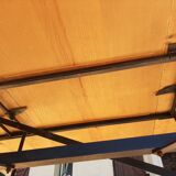 Vintage Scandinavian smorrebrod flip-up coffee table with system