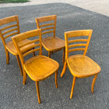 Suite of 4 Dutch bistro chairs