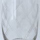 Suite of six glasses with orangeade, cut crystal