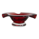 Cendrier en Verre Rouge du Milieu du Siècle, Italie, 1970s