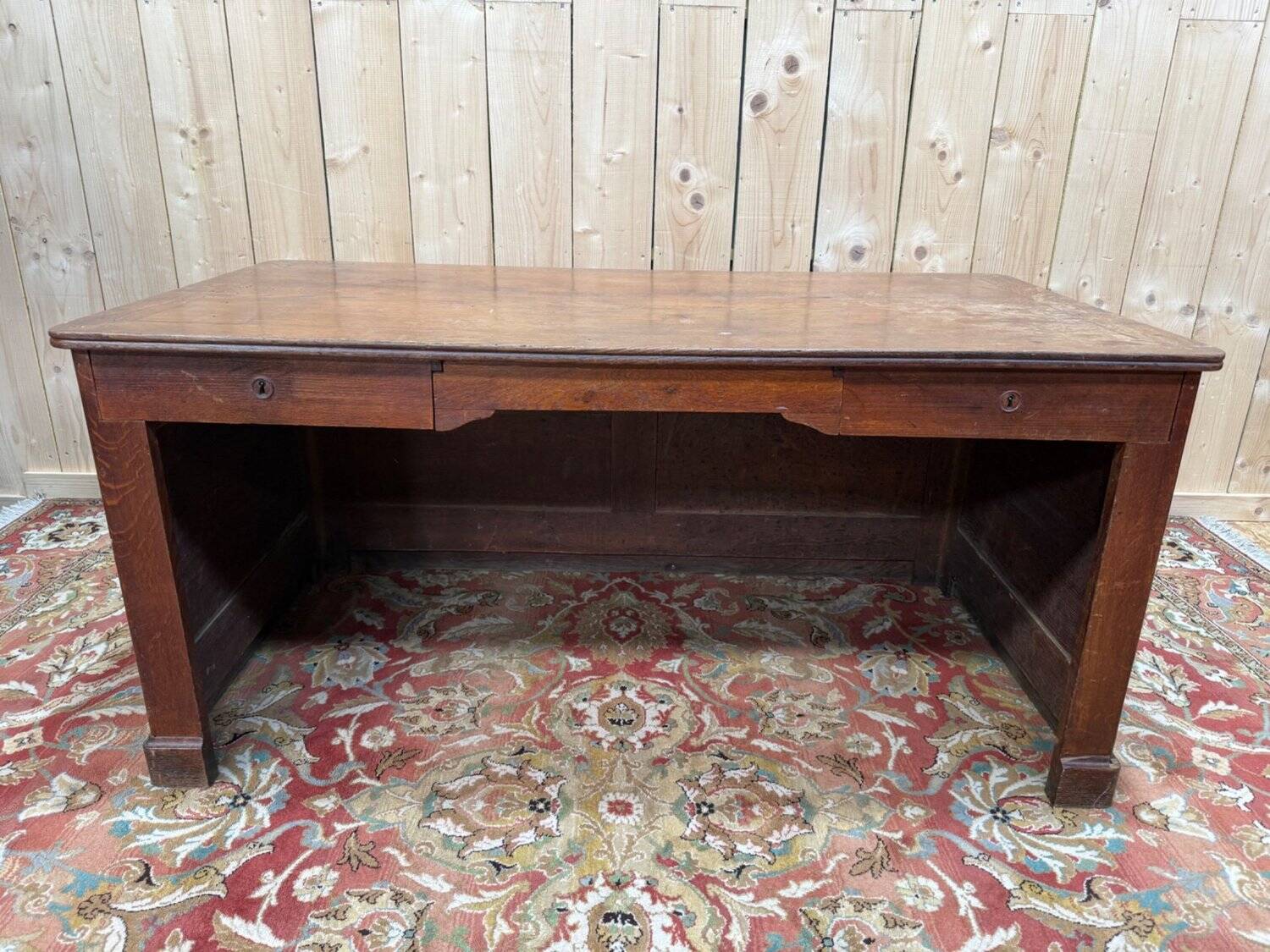 Solid oak shop counter
