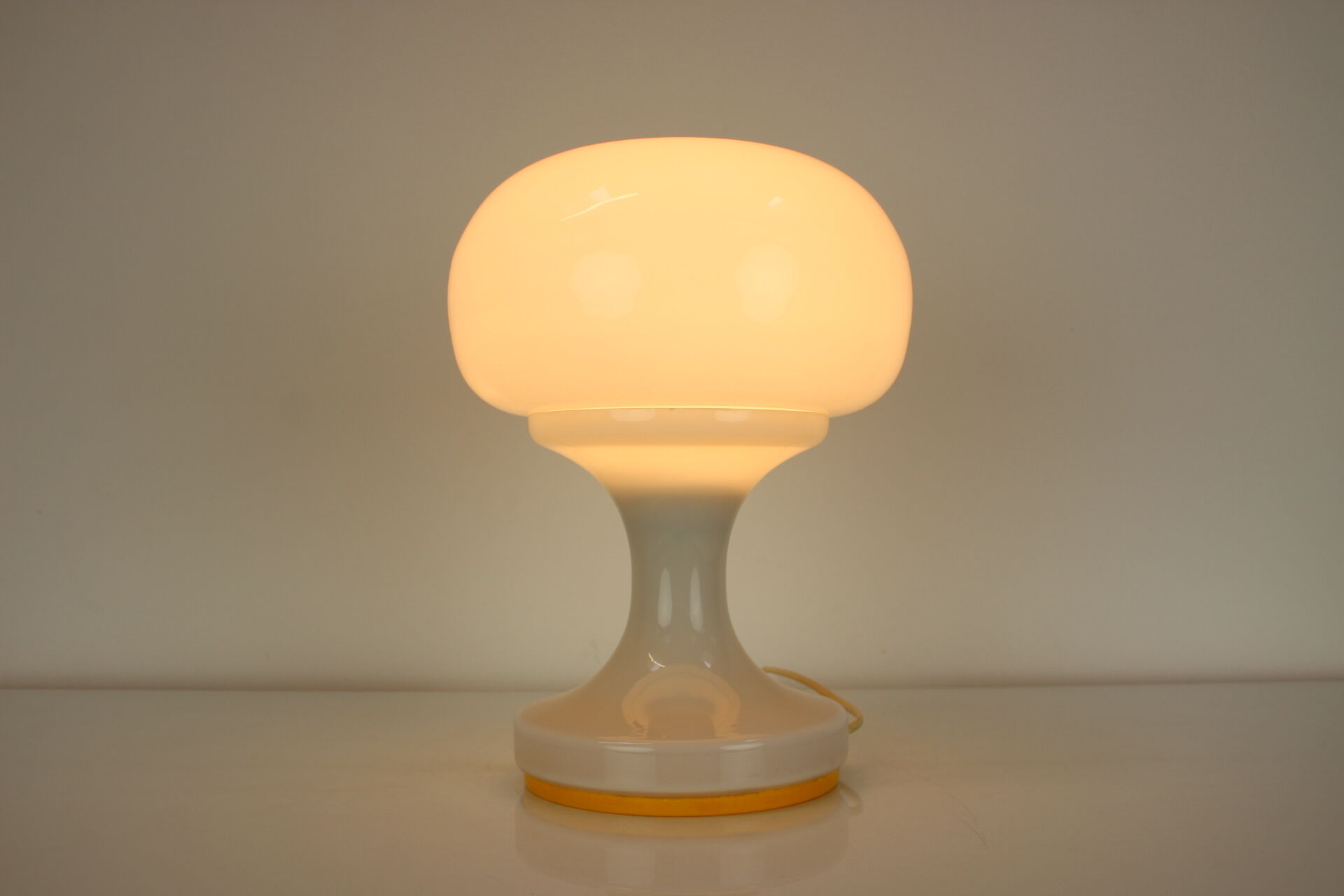All Glass Table Lamp by Valasske Mezirici, 1970s