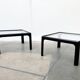 Mid-century vintage coffee table in glass by Peter Ghyczy for Horn Collection, 1960s, set of 2.