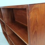 Teak compass foot bookcase shelf