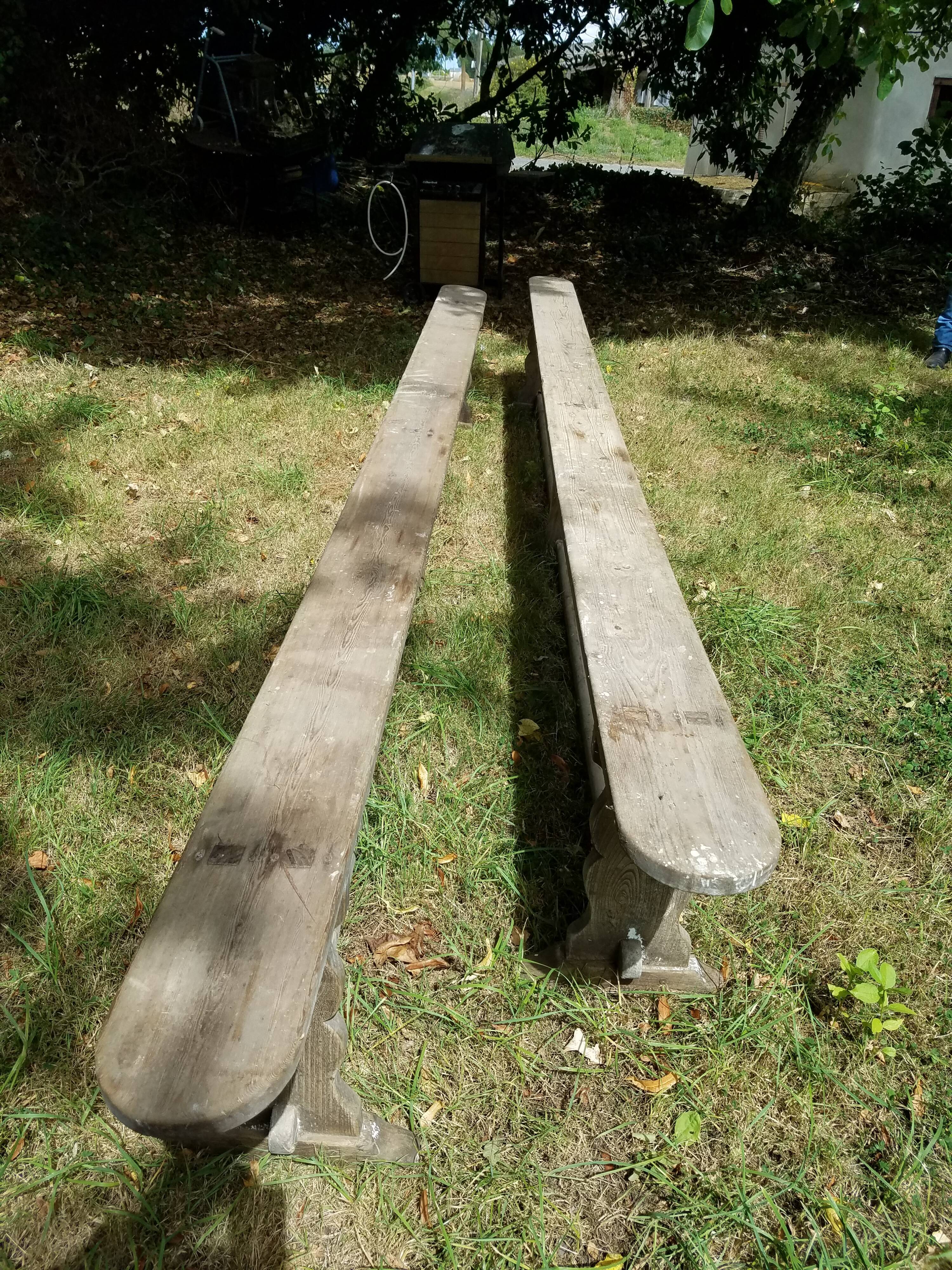 2 farm benches
