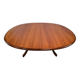 Table à manger ovale extensible en teck, style rétro vintage du milieu du siècle, par G-Plan 1960