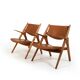 Fauteuils en chêne CH-28 de Hans J. Wegner